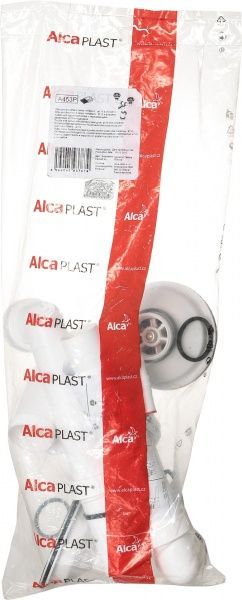 Сифон для кухонной мойки Alca Plast с нержавеющей решеткой d115 и подводкой