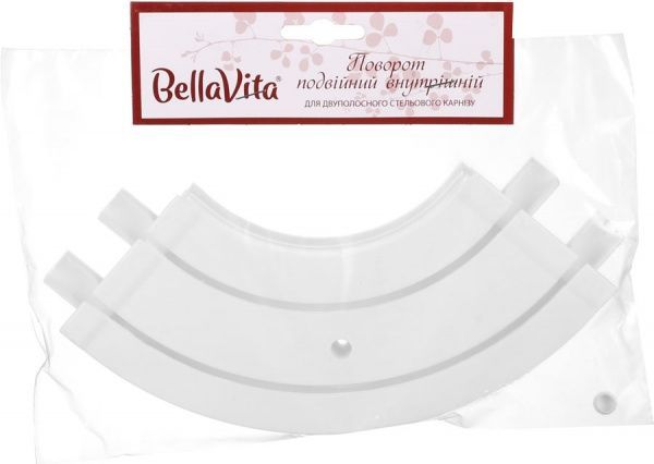Поворот Bella Vita внутрішній CM2 подвійний набірний білий 