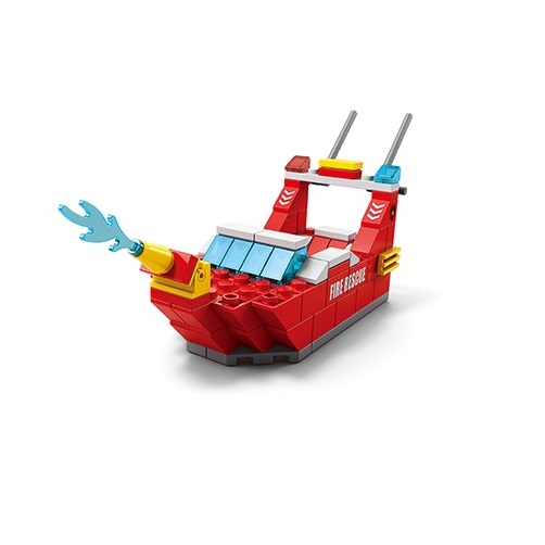 Конструктор SHANTOU YISHENG Пожарный корабль 1000 деталей K8978-1