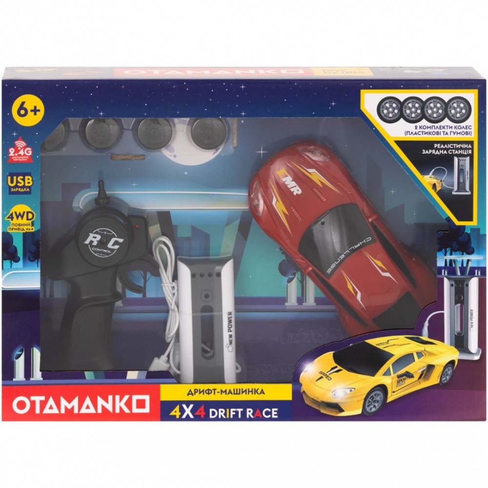 Автомобиль на радиоуправлении OTAMANKO Дрифт-машинка 4x4 Drift Race красный 1:24 532.02.42