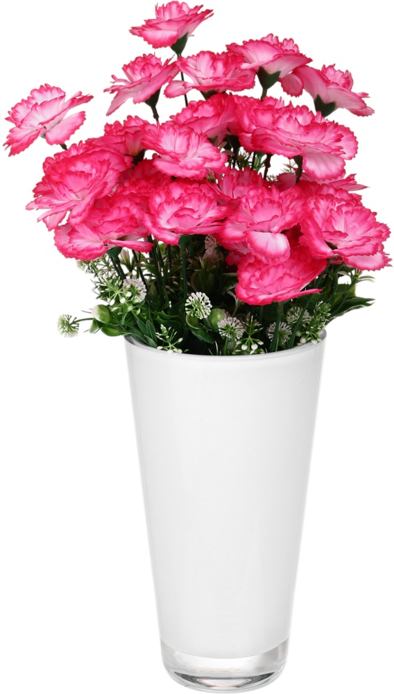 Ваза скляна Wrzesniak Glassworks 25 см біла 17-8816