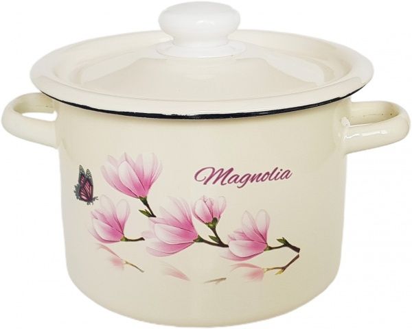 Кастрюля цилиндрическая 4,5 л Магнолия Idilia