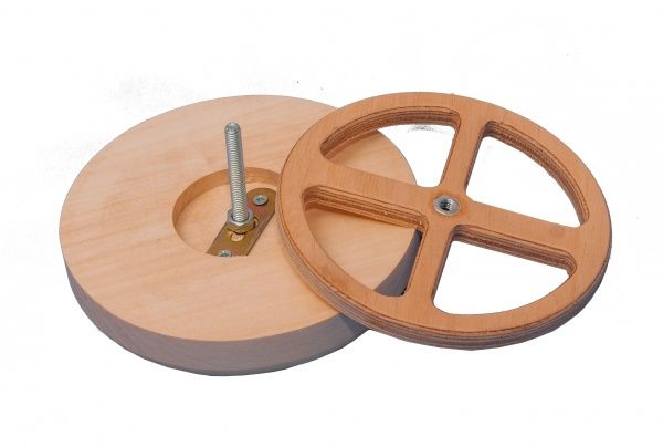 Заглушка дерев'яна Tesli d125 мм липа/вільха