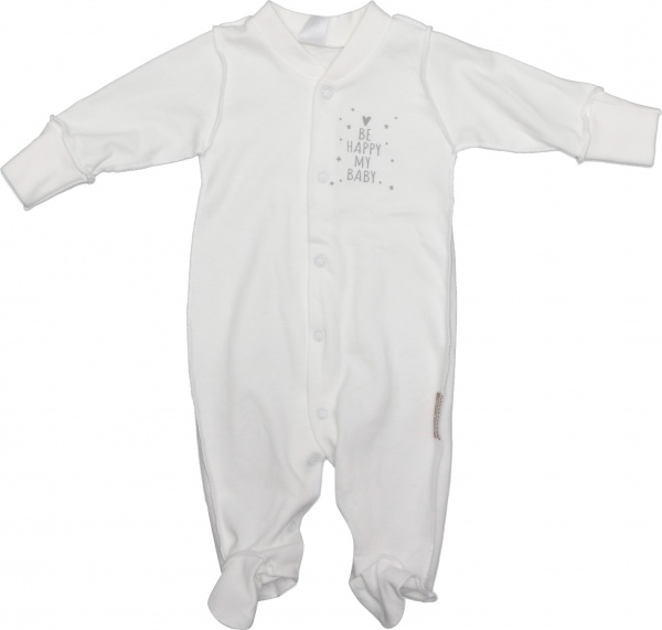Комбінезон унісекс Bambinelli Be Happy Кмб304-2 р.56 молочний 