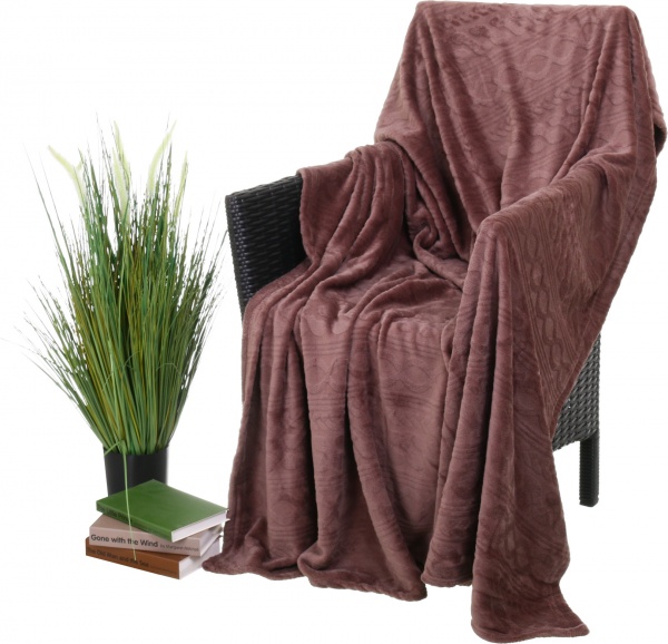 Плед Basic Iron 200x220 см коричневый La Nuit 