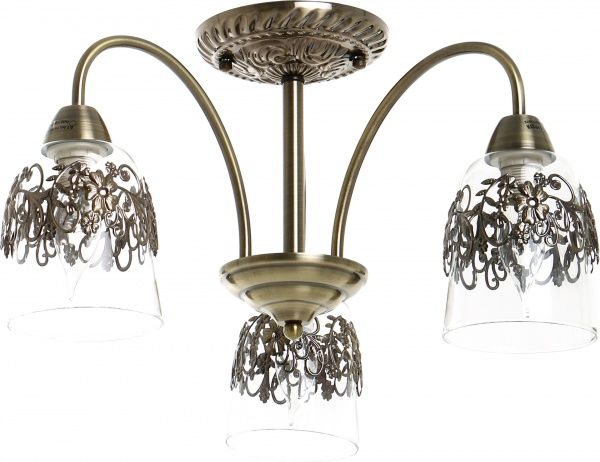 Люстра стельова Blitz 3x40 Вт E14 бронза 3119-43 