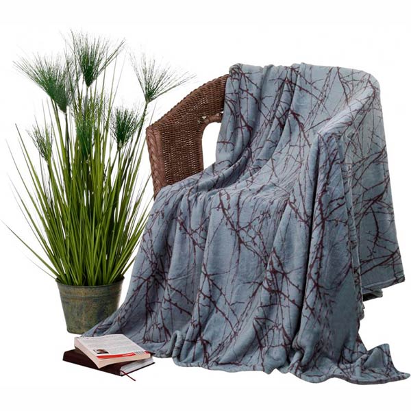 Плед La Nuit Basic Flannel Гілочка аква 160x200 см