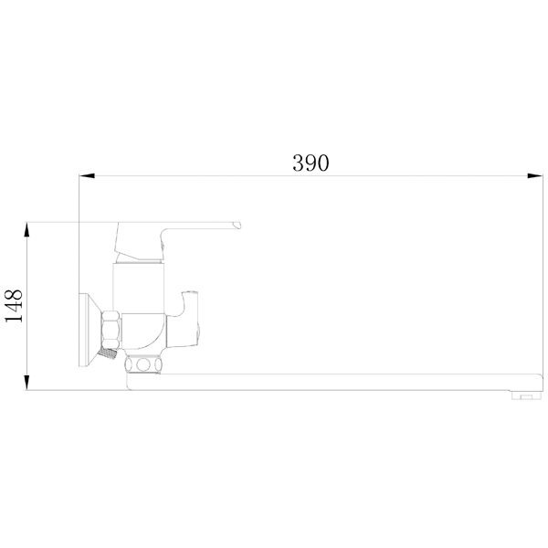 Смеситель для ванны Mixxen Конкорд MXKL1202
