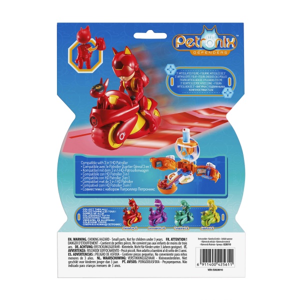 Ігровий набір Petronix Defenders Петмобіль плюс фігурка Метта 7,5 см 123202 