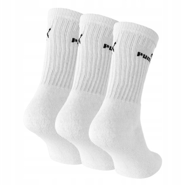 Шкарпетки Puma ELEMENTS CREW SOCK 3P WHITE 88329602 р.43-46 білий