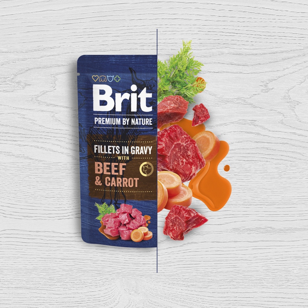 Корм вологий Brit Premium Fillets in Gravy Multipack філе в соусі мультипак 12 шт. х 85 г