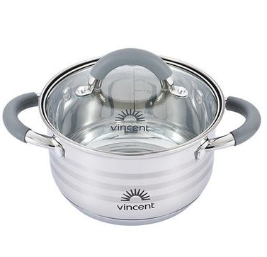 Каструля з кришкою Vincent 2,4 л 18 см VC-3179-18