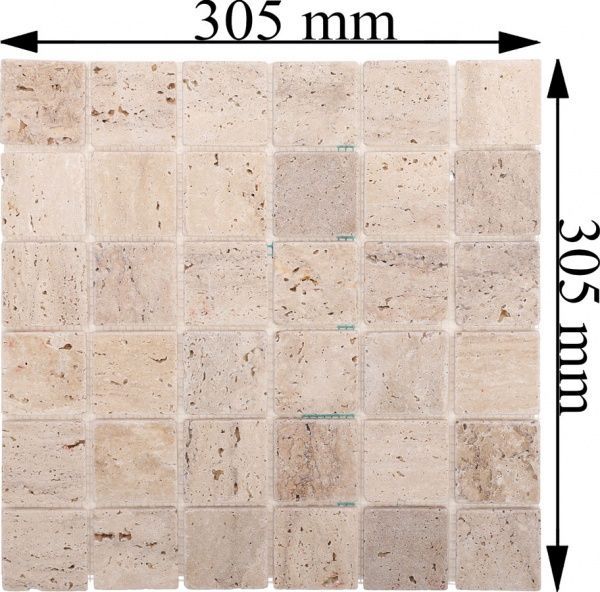 Плитка KrimArt мозаїка Travertin Classic МКР-3С 30,5x30,5 