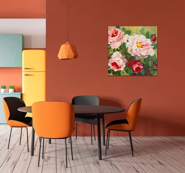 Репродукция Flowers5 80x80 см RozenfeldArt 