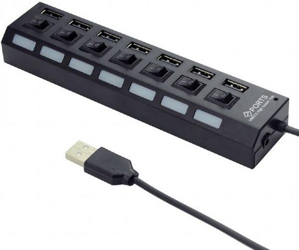 USB-хаб Gembird 7 портов USB 2.0 UHB-U2P7-03
