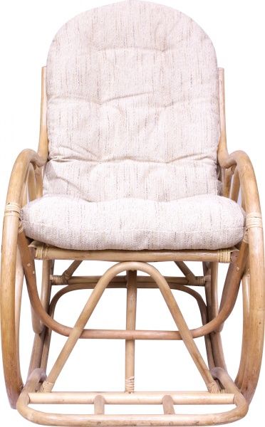 Кресло-качалка Indigo Агата из натурального ротанга 100x60x140 см бежевый 