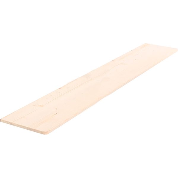 Полиця з хвойних порід 400x2000 мм дерево світле 