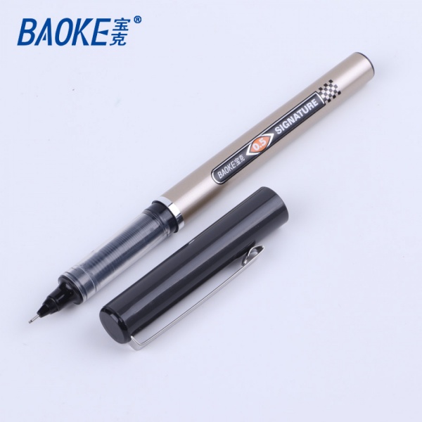 Ручка-роллер Baoke 0.5 мм черная Signature (BK111-black) 
