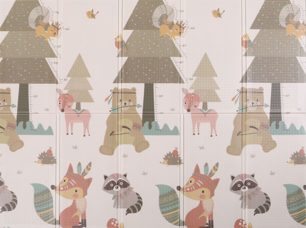 Игровой коврик Bambinelli двухсторонний Лесная сказка 150х196х0,8 см в сумке HSP1286103