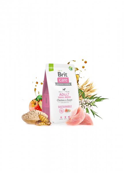 Корм сухой для малых пород Brit Care Sustainable Adult Small Breed с курицей 7 кг