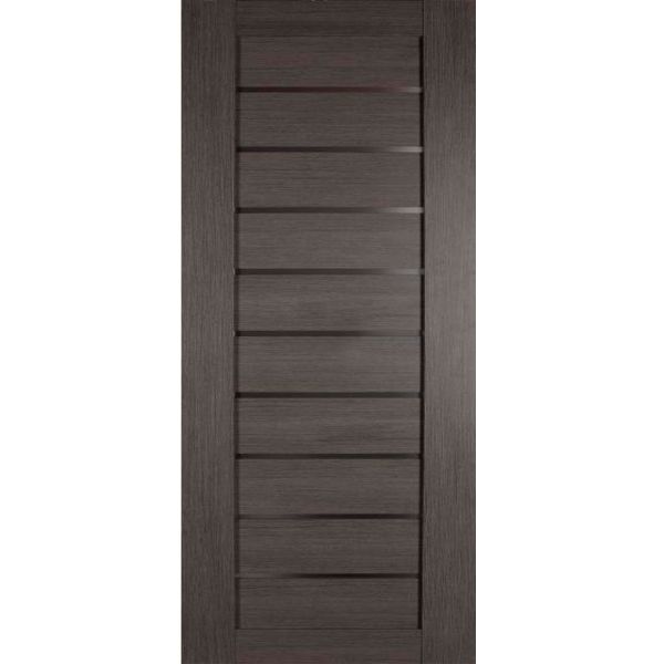 Дверное полотно Dverona 502 ПГО 800 мм дуб серый