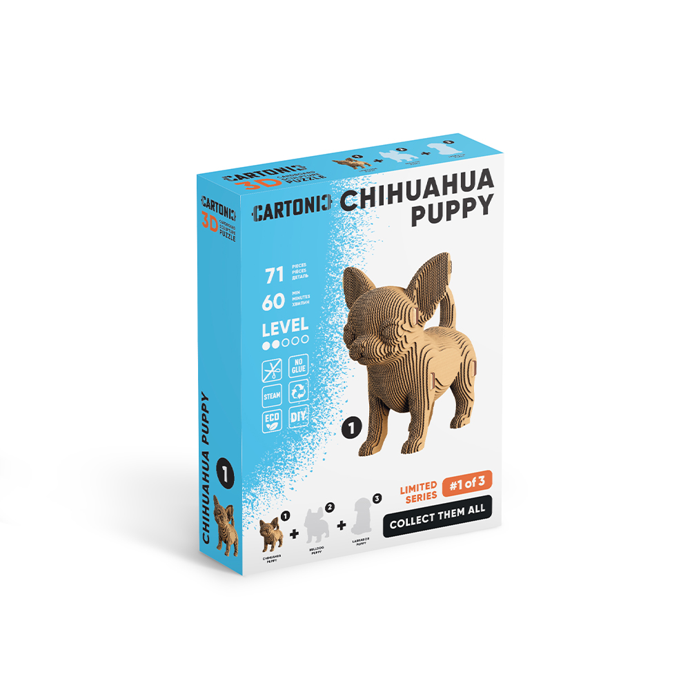 Конструктор картонный Cartonic 3D Puzzle CHIHUAHUA PUPPY CARTMNCHIHU
