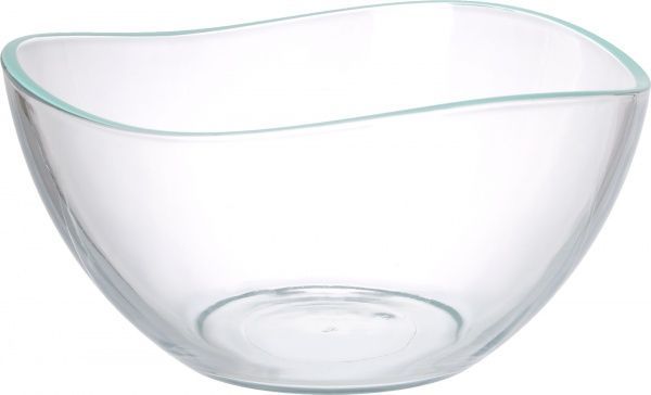Салатник 21 см 1,5 л з блакитним кантом Glasmark