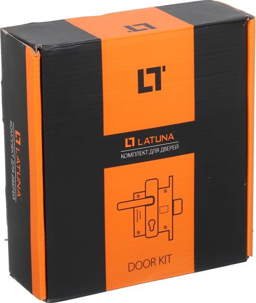 Замок врезной с ручками Kumru PB/BN WC 62 мм латунь