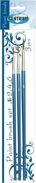Набор кистей 3 шт. (№2,4,6) 80657 Centrum 