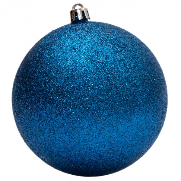 Куля новорічна Девілон 100 мм синій 250751