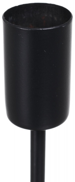 Подсвечник для столовой свечи 70x70x195 мм черный