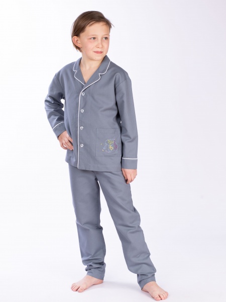 Пижама для мальчиков Эдельвика р.134 синий 430-21/00 