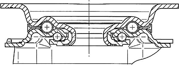 Колесо поворотное 3370 DRR 125 P62 TENTE 