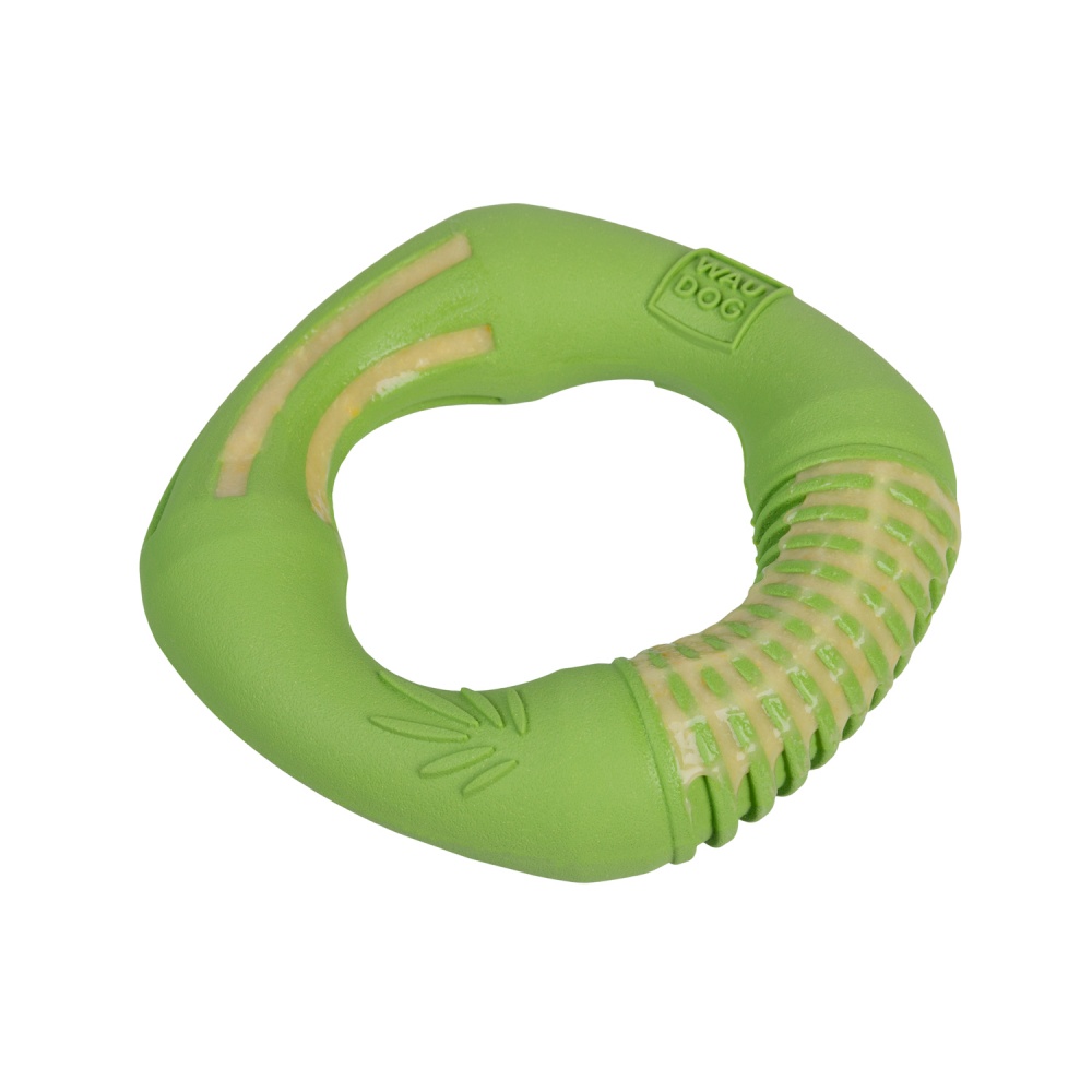 Игрушка для собак Waudog Fun Natural Кольцо зеленое 12 см 621218