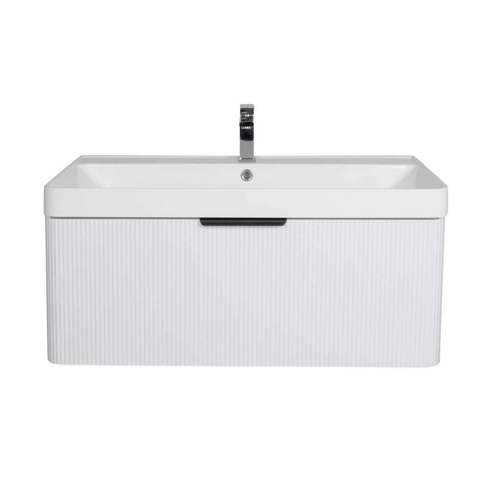 Тумба підвісна Aqua Rodos Frost White з умивальником Deep 90 см (АР000127943)