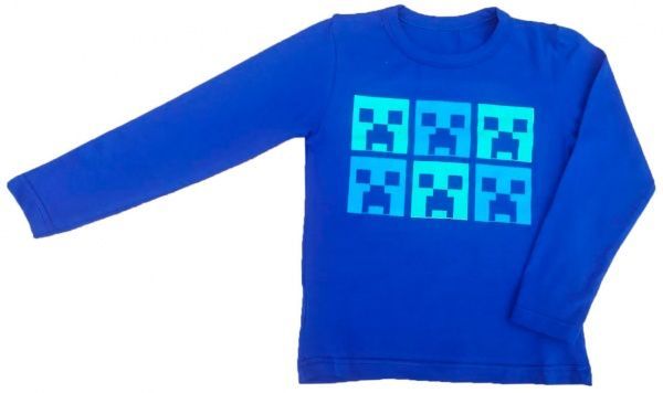 Реглан Маленькие люди д/х р.116 синий 