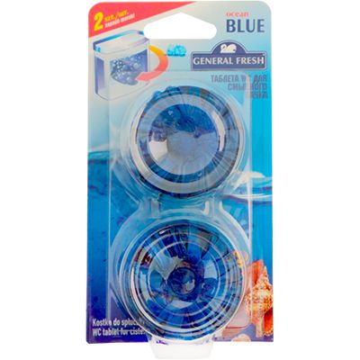 Таблетки для сливного бачка General Fresh Blue Морская 2х40 г