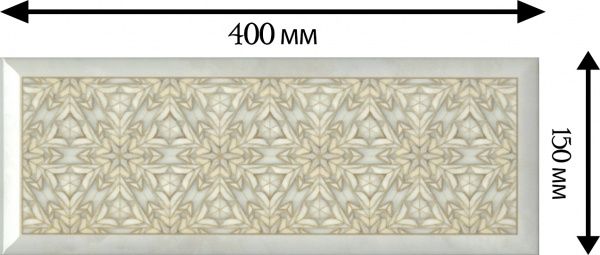 Плитка InterCerama Victorian декор 15х40 Д 144 021 