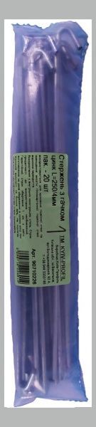 Стержень с загибом Киев-Профиль L=250, 4 мм 20 шт. 