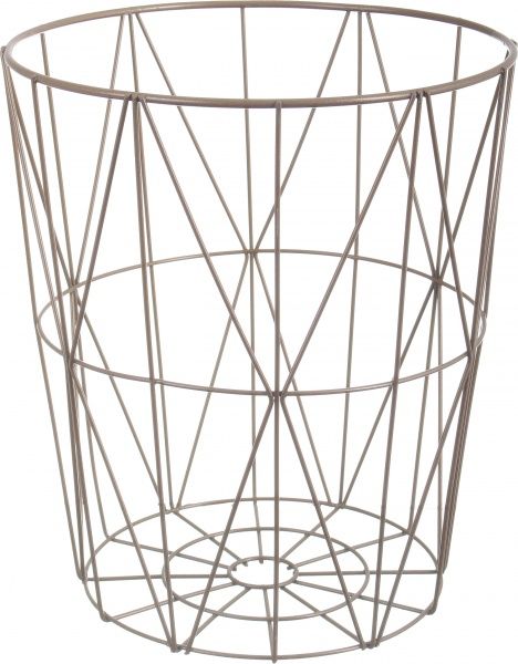 Стол-корзина Сканди 30х30х34 см чорный с золотым 