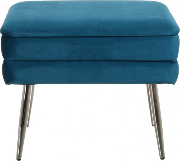 Сундук-пуф Yves 50х34,5х42 см изумрудный 