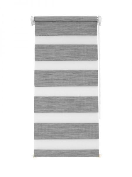 Ролета день-ночь День-Ночь меланж 60x160 см серая 