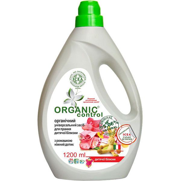 Гель для стирки Organic Control Нежное прикосновение 1.2 л