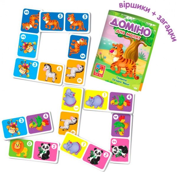 Игра настольная Vladi Toys Домино Зоопарк VT2100-04