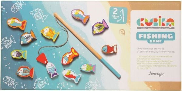 Игрушка деревянная Левеня Cubika Рыбалка 13739