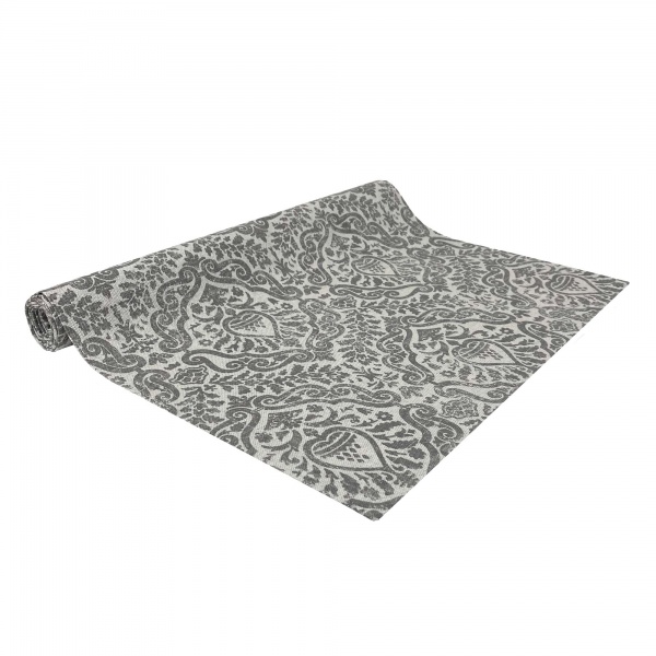 Дорожка (раннер) PERLA Вензель серебро 40x140 см La Nuit 
