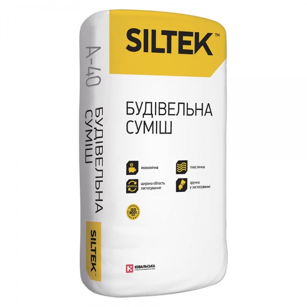 Суха суміш Siltek монтажно-анкерна A-40 25 кг 
