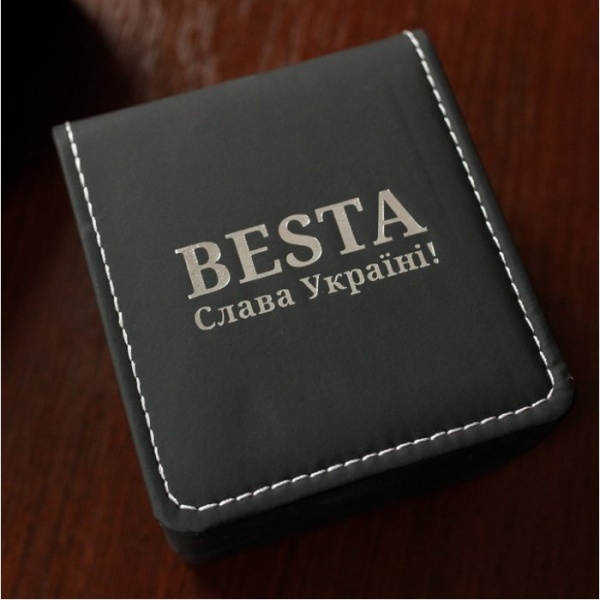 Коробочка для часов «Слава Україні!» BESTA black 