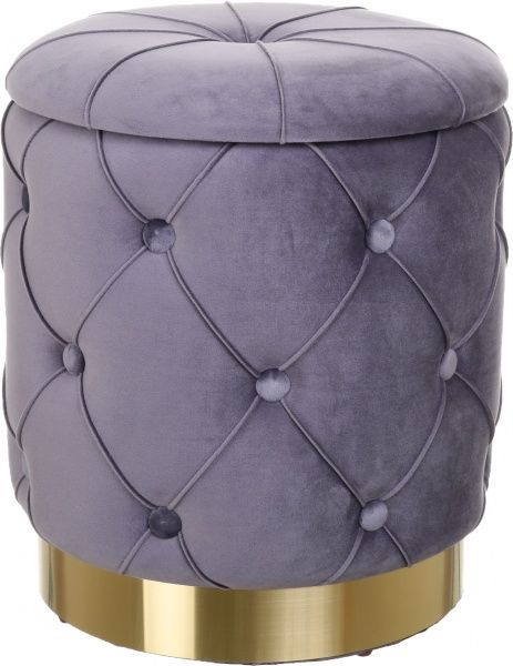 Скриня-пуф Louis 33,5х33,5х38 см сірий 