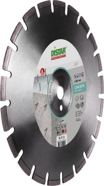 Диск алмазний відрізний Distar 1A1RSS/C1-W Bestseller Concrete 350x3,2x25,4 бетон 12185526024